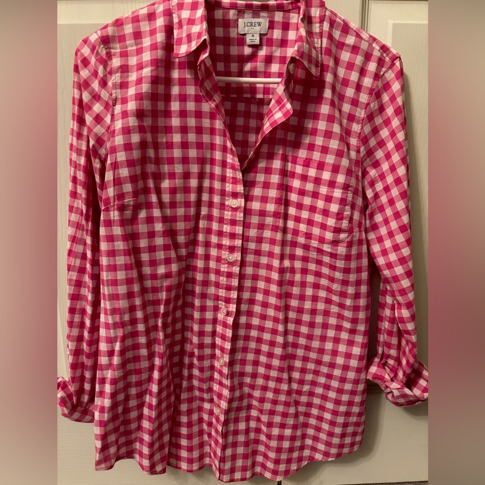 Gingham Button-Uo Shirt